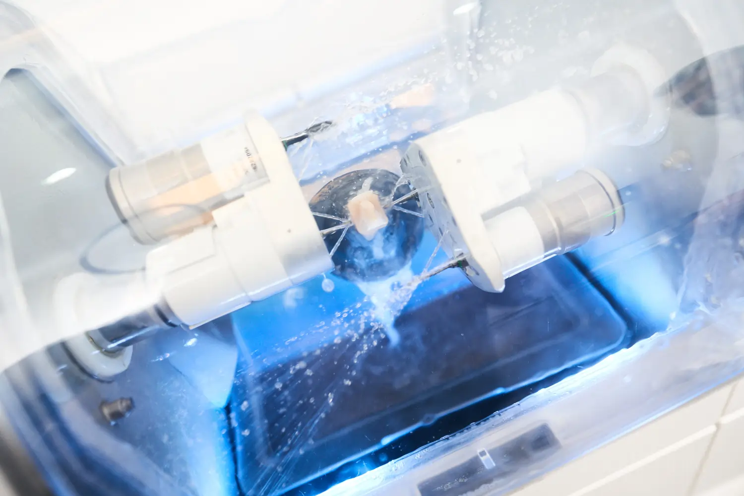 Fräsvorgang mit CEREC-System
