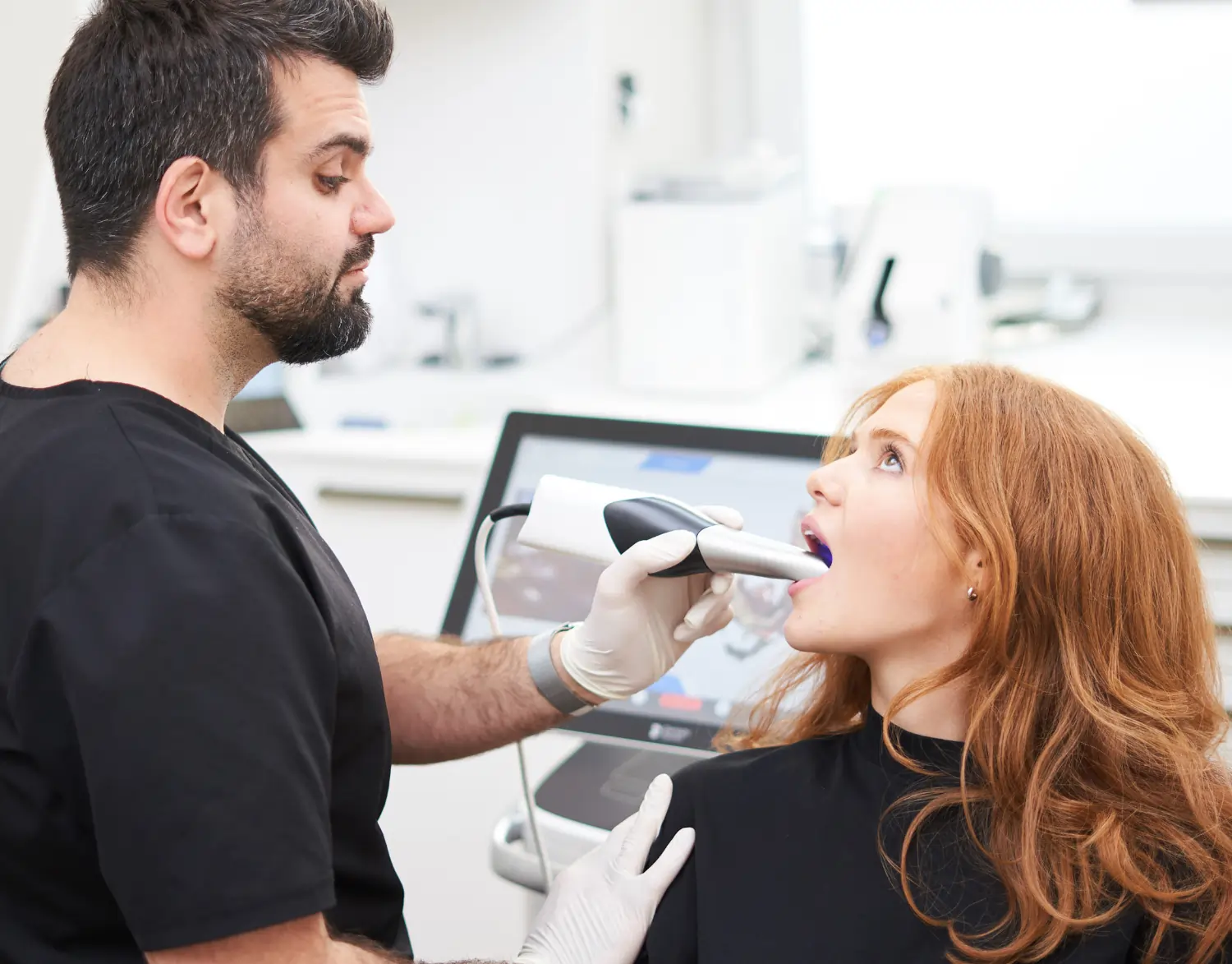 Erste Phase der Behandlung mit der CEREC-Methode